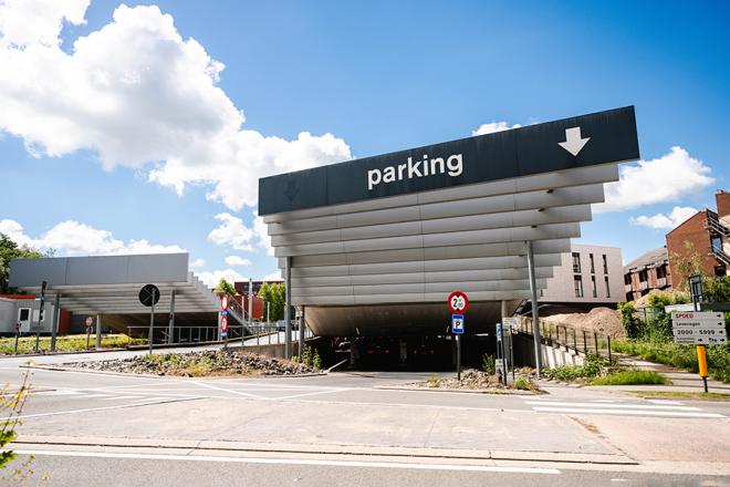 Werken op bezoekersparking campus Sint-Jan